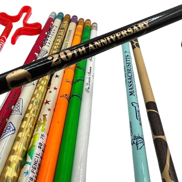 VTG Novelty Tourist Pen Pencil Acrylic Lego Land Elvis Sea World Metallic Lot 11 - Picture 6 of 12